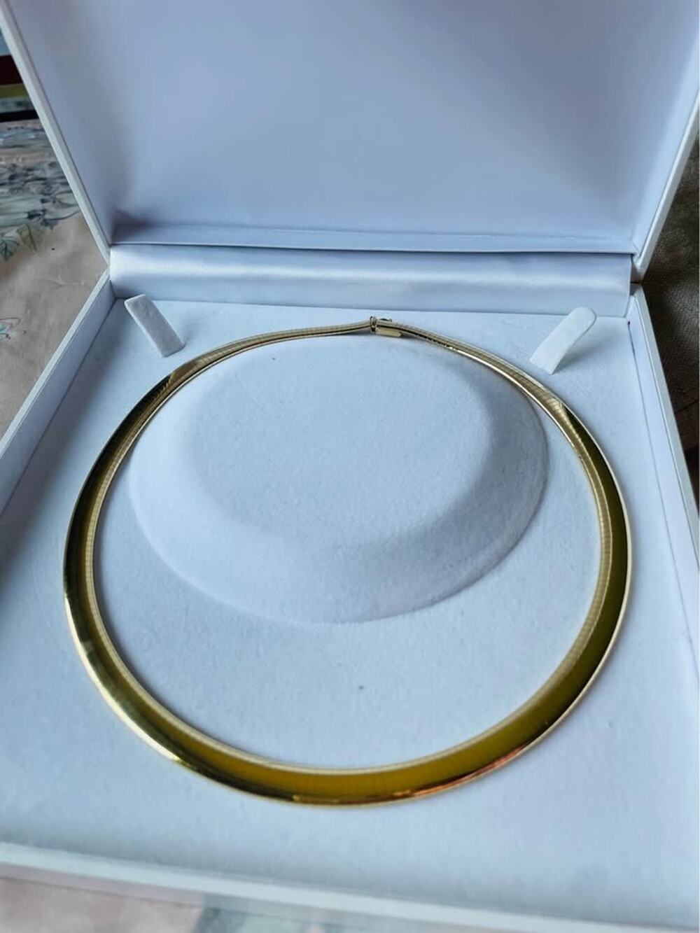 Solid 14K Omega Collar Necklace-55 Grams+